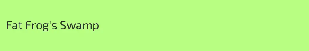 Fat Frog's Swamp